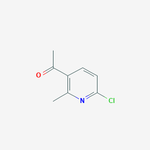 molecular formula C8H8ClNO B2561036 1-(6-Chloro-2-methylpyridin-3-yl)ethanone CAS No. 15771-06-9; 439111-18-9