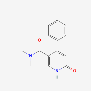 molecular formula C14H14N2O2 B2561057 N,N-Dimethyl-6-oxo-4-phenyl-1,6-dihydropyridine-3-carboxamide CAS No. 1909309-08-5