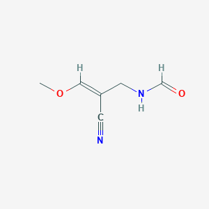 molecular formula C6H8N2O2 B2561099 N-[2-cyano-2-(methoxymethylidene)ethyl]formamide CAS No. 887927-36-8