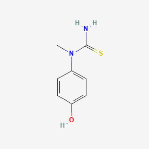 molecular formula C8H10N2OS B2561106 1-(4-羟基苯基)-1-甲基硫脲 CAS No. 37043-34-8