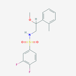 molecular formula C16H17F2NO3S B2561109 3,4-difluoro-N-(2-methoxy-2-(o-tolyl)ethyl)benzenesulfonamide CAS No. 1797556-57-0