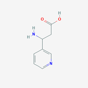 molecular formula C8H10N2O2 B2561113 3-Amino-3-(pyridin-3-yl)propanoic acid CAS No. 129043-04-5; 155050-17-2; 62247-21-6