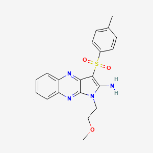 molecular formula C20H20N4O3S B2561119 1-(2-methoxyethyl)-3-tosyl-1H-pyrrolo[2,3-b]quinoxalin-2-amine CAS No. 325817-06-9