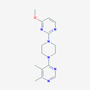 4-[4-(4-Methoxypyrimidin-2-yl)piperazin-1-yl]-5,6-dimethylpyrimidine