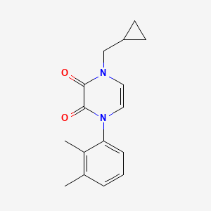 1-(Cyclopropylmethyl)-4-(2,3-dimethylphenyl)pyrazine-2,3-dione