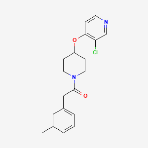 molecular formula C19H21ClN2O2 B2561130 1-(4-((3-氯吡啶-4-基)氧)哌啶-1-基)-2-(间甲苯基)乙酮 CAS No. 2034471-96-8