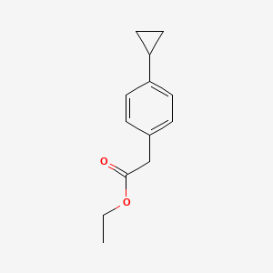 molecular formula C13H16O2 B2561132 2-(4-环丙基苯基)乙酸乙酯 CAS No. 40641-92-7
