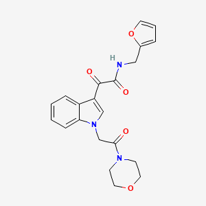 N-(furan-2-ylmethyl)-2-(1-(2-morpholino-2-oxoethyl)-1H-indol-3-yl)-2-oxoacetamide