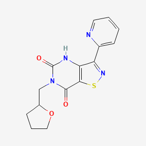 3-(2-pyridyl)-6-(tetrahydro-2-furanylmethyl)isothiazolo[4,5-d]pyrimidine-5,7(4H,6H)-dione