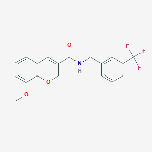 8-methoxy-N-[3-(trifluoromethyl)benzyl]-2H-chromene-3-carboxamide