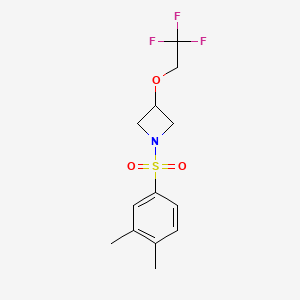1-((3,4-Dimethylphenyl)sulfonyl)-3-(2,2,2-trifluoroethoxy)azetidine