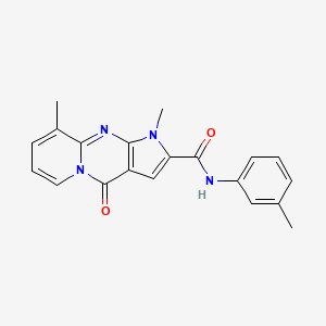 1,9-dimethyl-4-oxo-N-(m-tolyl)-1,4-dihydropyrido[1,2-a]pyrrolo[2,3-d]pyrimidine-2-carboxamide