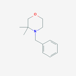 molecular formula C13H19NO B256121 4-Benzyl-3,3-dimethylmorpholine 