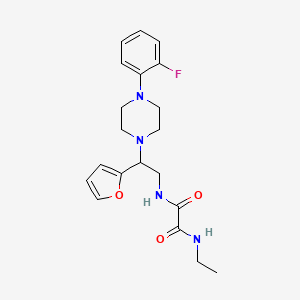 N1-ethyl-N2-(2-(4-(2-fluorophenyl)piperazin-1-yl)-2-(furan-2-yl)ethyl)oxalamide