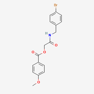 2-((4-Bromobenzyl)amino)-2-oxoethyl 4-methoxybenzoate