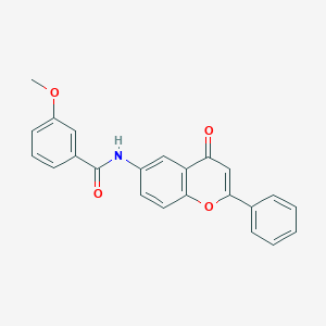 molecular formula C23H17NO4 B2561225 3-methoxy-N-(4-oxo-2-phenyl-4H-chromen-6-yl)benzamide CAS No. 923210-81-5