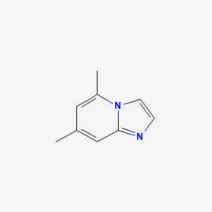 molecular formula C9H10N2 B2561233 5,7-二甲基咪唑并[1,2-a]吡啶 CAS No. 875-71-8