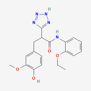 N-(2-ethoxyphenyl)-3-(4-hydroxy-3-methoxyphenyl)-2-(2H-tetrazol-5-yl)propanamide