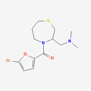 (5-Bromofuran-2-yl)(3-((dimethylamino)methyl)-1,4-thiazepan-4-yl)methanone