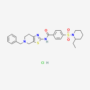 N-(5-benzyl-4,5,6,7-tetrahydrothiazolo[5,4-c]pyridin-2-yl)-4-((2-ethylpiperidin-1-yl)sulfonyl)benzamide hydrochloride