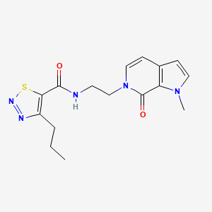 N-(2-(1-methyl-7-oxo-1H-pyrrolo[2,3-c]pyridin-6(7H)-yl)ethyl)-4-propyl-1,2,3-thiadiazole-5-carboxamide