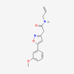 N-allyl-2-(5-(3-methoxyphenyl)isoxazol-3-yl)acetamide