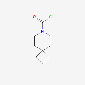molecular formula C9H14ClNO B2561299 7-Azaspiro[3.5]nonane-7-carbonyl chloride CAS No. 1935478-27-5