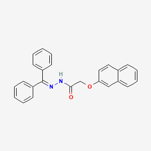 molecular formula C25H20N2O2 B2561311 N'-(diphenylmethylene)-2-(2-naphthyloxy)acetohydrazide CAS No. 341967-98-4