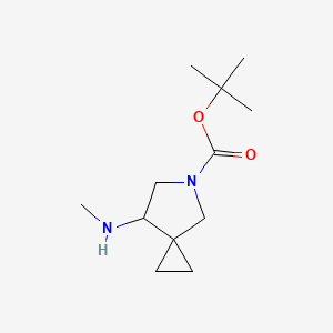 molecular formula C12H22N2O2 B2561318 tert-Butyl 7-(methylamino)-5-azaspiro[2.4]heptane-5-carboxylate CAS No. 2306274-89-3