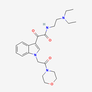 N-(2-(diethylamino)ethyl)-2-(1-(2-morpholino-2-oxoethyl)-1H-indol-3-yl)-2-oxoacetamide