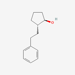 molecular formula C13H18O B2561327 (1R,2S)-2-(2-Phenylethyl)cyclopentan-1-OL CAS No. 2307749-68-2