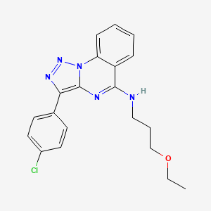 3-(4-chlorophenyl)-N-(3-ethoxypropyl)-[1,2,3]triazolo[1,5-a]quinazolin-5-amine