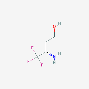 molecular formula C4H8F3NO B2561332 (S)-3-氨基-4,4,4-三氟丁醇 CAS No. 1388098-52-9