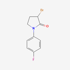 3-Bromo-1-(4-fluorophenyl)pyrrolidin-2-one