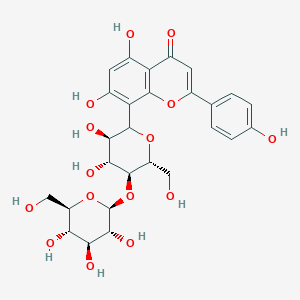 molecular formula C27H30O15 B2561335 4-O-Glucosylvitexin CAS No. 38950-94-6; 76135-82-5
