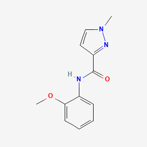 molecular formula C12H13N3O2 B2561341 N-(2-甲氧基苯基)-1-甲基吡唑-3-甲酰胺 CAS No. 489407-20-7