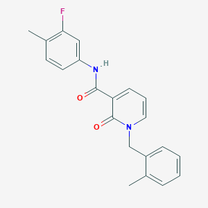 N-(3-fluoro-4-methylphenyl)-1-(2-methylbenzyl)-2-oxo-1,2-dihydropyridine-3-carboxamide