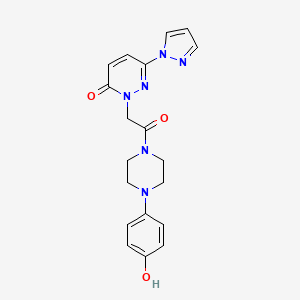 2-(2-(4-(4-hydroxyphenyl)piperazin-1-yl)-2-oxoethyl)-6-(1H-pyrazol-1-yl)pyridazin-3(2H)-one