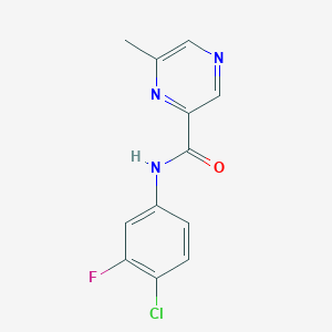 N-(4-Chloro-3-fluorophenyl)-6-methylpyrazine-2-carboxamide