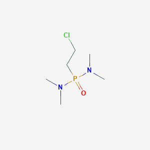 molecular formula C6H16ClN2OP B2561355 [(2-Chloroethyl)(dimethylamino)phosphoryl]dimethylamine CAS No. 14518-01-5