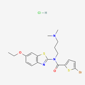 5-bromo-N-(3-(dimethylamino)propyl)-N-(6-ethoxybenzo[d]thiazol-2-yl)thiophene-2-carboxamide hydrochloride