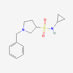 1-benzyl-N-cyclopropylpyrrolidine-3-sulfonamide
