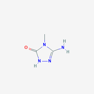 molecular formula C3H6N4O B2561368 5-Amino-4-methyl-2,4-dihydro-[1,2,4]triazol-3-one CAS No. 22244-57-1