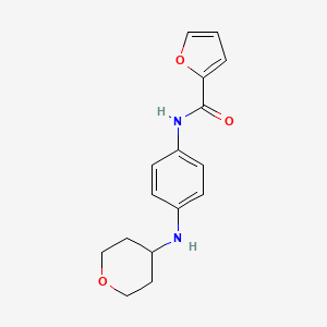 molecular formula C16H18N2O3 B2561372 N-{4-[(氧杂环丁烷-4-基)氨基]苯基}呋喃-2-甲酰胺 CAS No. 1311757-29-5