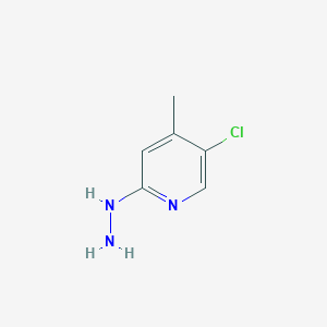 molecular formula C6H8ClN3 B2561384 (5-氯-4-甲基吡啶-2-基)肼 CAS No. 1301714-09-9