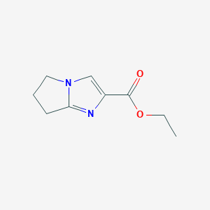 molecular formula C9H12N2O2 B2561410 ethyl 6,7-dihydro-5H-pyrrolo[1,2-a]imidazole-2-carboxylate CAS No. 67286-70-8