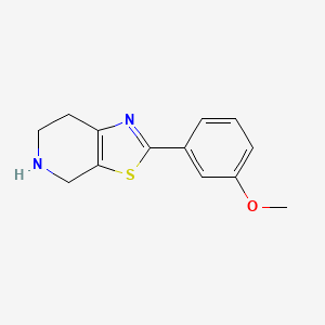 molecular formula C13H16Cl2N2OS B2561411 2-(3-Methoxyphenyl)-4,5,6,7-tetrahydro[1,3]thiazolo[5,4-c]pyridine CAS No. 919736-65-5