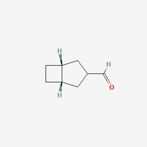 molecular formula C8H12O B2561419 (1S,5R)-[3.2.0]七环[3.2.0]庚烷-3-甲醛 CAS No. 2418596-87-7