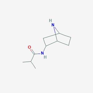 molecular formula C10H18N2O B2561431 N-(7-Azabicyclo[2.2.1]heptan-2-yl)-2-methylpropanamide CAS No. 2137592-22-2