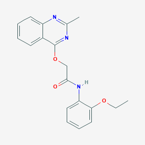 molecular formula C19H19N3O3 B2561450 N-(2-ethoxyphenyl)-2-((2-methylquinazolin-4-yl)oxy)acetamide CAS No. 1116082-30-4